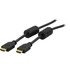 Deltaco HDMI High Speed with Ethernet 19-pin ha-ha 4K Ethernet 3D 0,5m Svart Deltaco HDMI High Speed with Ethernet 19-pin ha-ha 4K Ethernet 3D 0,5m Svart