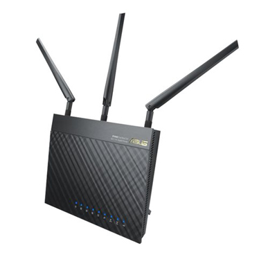 Asus RT-AC66U Trådlös router 4-ports-switch Gigabit LAN 802.11ac Asus RT-AC66U Trådlös router 4-ports-switch Gigabit LAN 802.11ac