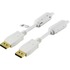 Deltaco displayport monitorkabel, 20-pin ha - ha 1m, vit Deltaco displayport monitorkabel, 20-pin ha - ha 1m, vit