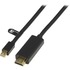 Deltaco mini displayport till hdmi kabel med ljud, ha-ha, 2m, svart Deltaco mini displayport till hdmi kabel med ljud, ha-ha, 2m, svart