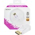 Deltaco displayport ha till mini displayport ho, vit Deltaco displayport ha till mini displayport ho, vit