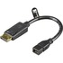 Deltaco displayport ha till mini displayport ho, 0,15m, svart Deltaco displayport ha till mini displayport ho, 0,15m, svart