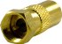 Deltaco adapter, F-kontakt hane till 9,5mm hane, guldpläterade kontakter Deltaco adapter, F-kontakt hane till 9,5mm hane, guldpläterade kontakter