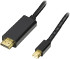 Deltaco mini DisplayPort till HDMI-monitorkabel med ljud, 20-pin ha-19-pin ha, guldpläterade kontakter, ledare av ren koppar, 3m Deltaco mini DisplayPort till HDMI-monitorkabel med ljud, 20-pin ha-19-pin ha, guldpläterade kontakter, ledare av ren koppar, 3m