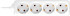 Deltaco grenuttag med 4xCEE 7/4 uttag, 1xCEE 7/7 anslutning, 1,5m kabel, vit Deltaco grenuttag med 4xCEE 7/4 uttag, 1xCEE 7/7 anslutning, 1,5m kabel, vit