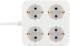 Deltaco grenuttag med 4xCEE 7/4 uttag (2x2), 1xCEE 7/7 anslutning, 1,5m kabel, vit Deltaco grenuttag med 4xCEE 7/4 uttag (2x2), 1xCEE 7/7 anslutning, 1,5m kabel, vit