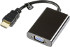 Deltaco HDMI till VGA och ljud-adapter, 19-pin hane - 15-pin hona och 3,5mm hona, extern ström, 1080p, 0,2m, svart Deltaco HDMI till VGA och ljud-adapter, 19-pin hane - 15-pin hona och 3,5mm hona, extern ström, 1080p, 0,2m, svart