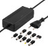 Deltaco nätadapter 100-240V till 5-15V DC 3A, utbytbara kontakter Deltaco nätadapter 100-240V till 5-15V DC 3A, utbytbara kontakter