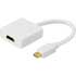 Deltaco mini displayport till hdmi adapter, 20-pin ha - ho, 18cm, vit Deltaco mini displayport till hdmi adapter, 20-pin ha - ho, 18cm, vit