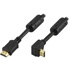 Deltaco HDMI High Speed with Ethernet 19-pin ha-ha 4K Ethernet 3D Vinklad 1,5m Deltaco HDMI High Speed with Ethernet 19-pin ha-ha 4K Ethernet 3D Vinklad 1,5m
