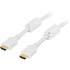 Deltaco HDMI High Speed with Ethernet 19-pin ha-ha 4K Ethernet 3D 2m Vit Deltaco HDMI High Speed with Ethernet 19-pin ha-ha 4K Ethernet 3D 2m Vit