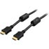 Deltaco HDMI High Speed with Ethernet 19-pin ha-ha 4K Ethernet 3D 3m Svart Deltaco HDMI High Speed with Ethernet 19-pin ha-ha 4K Ethernet 3D 3m Svart