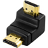 DeLOCK HDMI-adapter, 19-pin ha till ha, vinklad, guldpläterade kontakter DeLOCK HDMI-adapter, 19-pin ha till ha, vinklad, guldpläterade kontakter