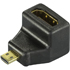 Deltaco HDMI-adapter, HDMI High Speed with Ethernet, micro HDMI 19-pin ha till HDMI 19-pin ho Deltaco HDMI-adapter, HDMI High Speed with Ethernet, micro HDMI 19-pin ha till HDMI 19-pin ho