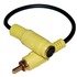 Deltaco, Adapter S-Video Mini DIN4ho till 1xRCA ha, 0.1m Deltaco, Adapter S-Video Mini DIN4ho till 1xRCA ha, 0.1m