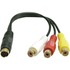 Deltaco, 9-pin miniDIN ha till 3xRCA(AudioVideo) ho Deltaco, 9-pin miniDIN ha till 3xRCA(AudioVideo) ho