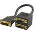 Deltaco, DVI-adapter, Dual Link, 1xDVI-D ha till 2xDVI-D ho Deltaco, DVI-adapter, Dual Link, 1xDVI-D ha till 2xDVI-D ho