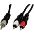 Deltaco, Audiokabel 3,5mm ha - 2xRCA ha 20m Deltaco, Audiokabel 3,5mm ha - 2xRCA ha 20m