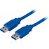 Deltaco USB 3.0 kabel, Typ A ha - Typ A ha, 0,5m, blå Deltaco USB 3.0 kabel, Typ A ha - Typ A ha, 0,5m, blå