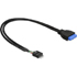 DeLOCK intern kabel från USB 3.0 till USB 2.0, IDC20 ho - IDC10 ha, 0,3m, svart DeLOCK intern kabel från USB 3.0 till USB 2.0, IDC20 ho - IDC10 ha, 0,3m, svart
