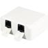 Deltaco Vägguttag Cat6, utanpåliggande UTP, 2xRJ45 Deltaco Vägguttag Cat6, utanpåliggande UTP, 2xRJ45