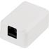 Deltaco Vägguttag, utanpåliggande, UTP, 1xRJ45, Cat6 Deltaco Vägguttag, utanpåliggande, UTP, 1xRJ45, Cat6