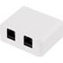 Deltaco Vägguttag, utanpåliggande, UTP, 2xRJ45, Cat6 Deltaco Vägguttag, utanpåliggande, UTP, 2xRJ45, Cat6