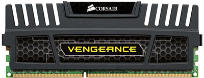 Corsair Vengeance 4 GB: 1 x 4 GB DIMM 240-pin DDR3 1600 MHz / PC3-12800 CL9 1.5 V ej buffrad icke ECC