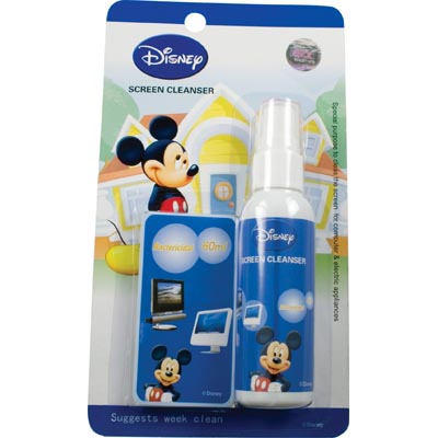Skärmrengöring, sprayflaska och duk, Disney, Mickey Mo