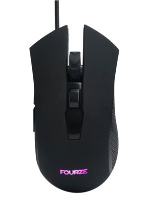 Fourze GM100 Gaming Mouse, RGB, black