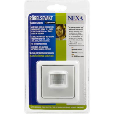 Nexa, IR-sensor med ljusreglering och timer, trådlös