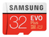 Samsung EVO Plus 32GB Class10 adapter, micro SDHC till SD inkluderad