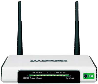 TP-LINK trådlös 3G-router för USB-modem, 10/100mbps LAN/WAN, 802.11b/g/n 300Mbps