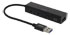 Deltaco USB Mini Hubb med fyra USB-A portar, USB 3.1 Gen 1, svart