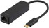 Deltaco USB 3.1 nätverksadapter, Gigabit, 1xRJ45, 1xUSB 3.1 Typ C hane, svart