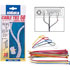 Deltaco Kabelsorteringskit, buntband i olika färger 50-p 160x3mm Deltaco Kabelsorteringskit, buntband i olika färger 50-p 160x3mm