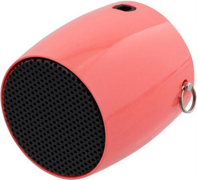 Streetz minihögtalare med Bluetooth och inbyggt 300mAh Li-Ion batteri, högtalartelefon, 3W, rosa