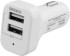 Deltaco billaddare, 2xUSB-A, 12-24V, 2,1A 10W, vit Deltaco billaddare, 2xUSB-A, 12-24V, 2,1A 10W, vit