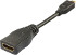 Deltaco HDMI-adapter, HDMI High Speed with Ethernet, micro HDMI 19-pin ha till HDMI 19-pin ho, 0,1m, svart