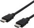 Deltaco HDMI-kabel, HDMI High Speed with Ethernet, 4K, UHD i 60Hz, 19-pin ha-ha, 3 m, svart