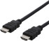 Deltaco HDMI-kabel, HDMI High Speed with Ethernet, 4K, UHD i 60Hz, 19-pin ha-ha, 1 m, svart Deltaco HDMI-kabel, HDMI High Speed with Ethernet, 4K, UHD i 60Hz, 19-pin ha-ha, 1 m, svart