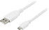 Deltaco USB 2.0 kabel, Typ A ha - Typ Micro B ha, 5-pin, 0,5m, vit Deltaco USB 2.0 kabel, Typ A ha - Typ Micro B ha, 5-pin, 0,5m, vit