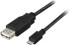 Deltaco USB-adapter Typ A ho - Typ Micro B ha, OTG, 0,2m, svart Deltaco USB-adapter Typ A ho - Typ Micro B ha, OTG, 0,2m, svart