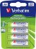 Verbatim laddningsbara batterier, AA(LR06), Ni-MH, 2600mAh, 1,2V, 4-pack Verbatim laddningsbara batterier, AA(LR06), Ni-MH, 2600mAh, 1,2V, 4-pack