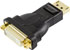 Deltaco DisplayPort till DVI-I Dual Link adapter, 20-pin hane - 24+5-pin hona, svart