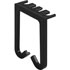 Deltaco Kabelhängare i plast, skruvmontering, passar bra vertikalt på 19 kolumner, svart