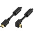 Deltaco HDMI High Speed with Ethernet 19-pin ha-ha 4K Ethernet 3D Vinklad 3m