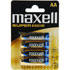 Maxell batterier, AA (LR06), Super Alkaline, 1,5 V, 4-pack Maxell batterier, AA (LR06), Super Alkaline, 1,5 V, 4-pack