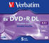 Verbatim DVDR Double Layer 8.5GB 8Xspeed 5-pack