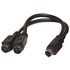 Deltaco, Multimedia-adapter Mini DIN4ha till 2xMini DIN4ho Deltaco, Multimedia-adapter Mini DIN4ha till 2xMini DIN4ho